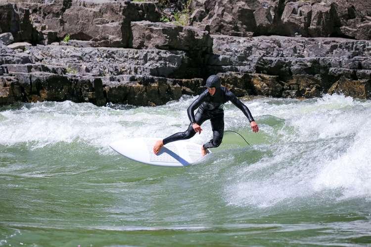 Should you use a surf leash in river surfing?