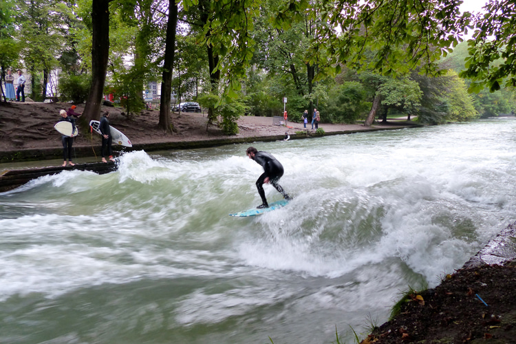 Eisbach River wave reopens in Munich with tighter rules