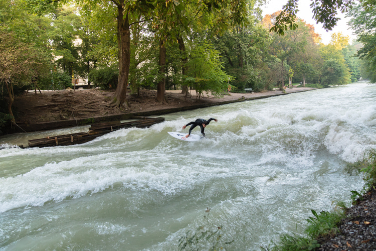 Munich scraps plan to restore its legendary Eisbach river wave